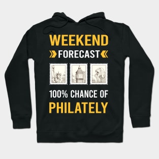 Weekend Forecast Philately Postage Stamp Stamps Hoodie